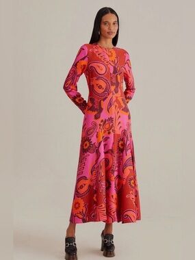 farm rio v-neck sequin slip dress FARM Rio Anthurium Flowers Sequined Slip Dress